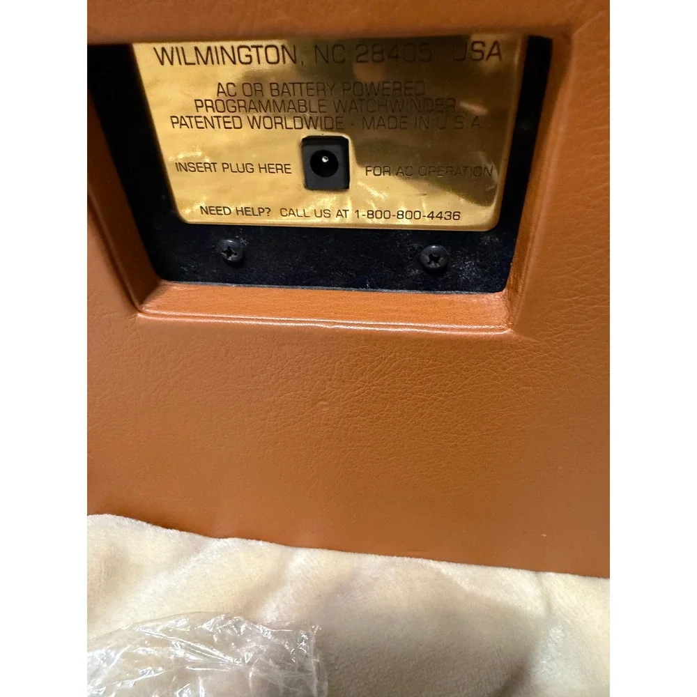 Orbita Triple Watch Winder Mens Tan Brown Leather Programmable (Parts Only)